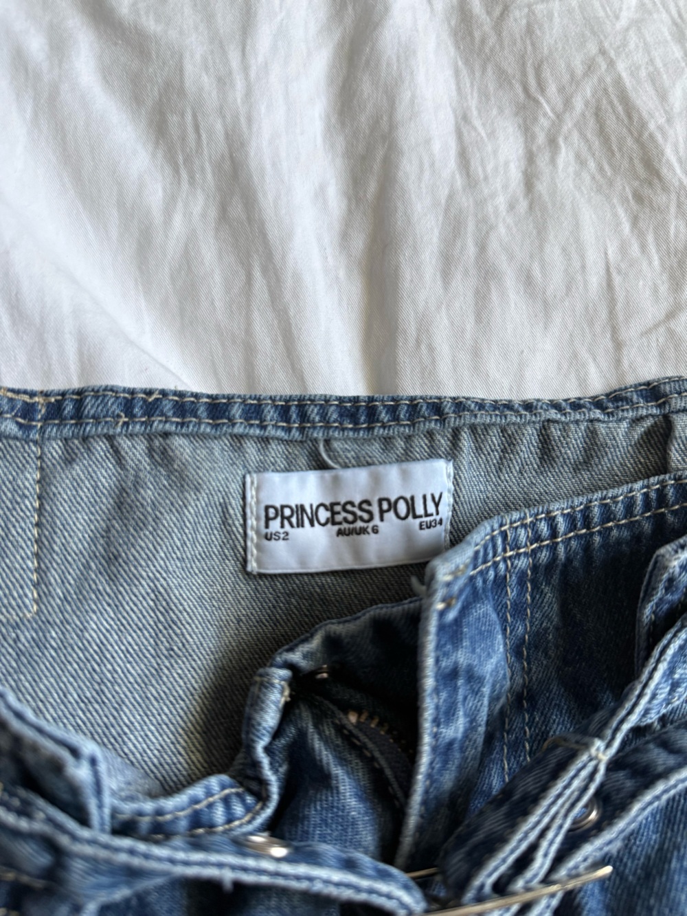 Princess Polly Tejano Blues Denim Mini Skirt - Picture 6 of 6